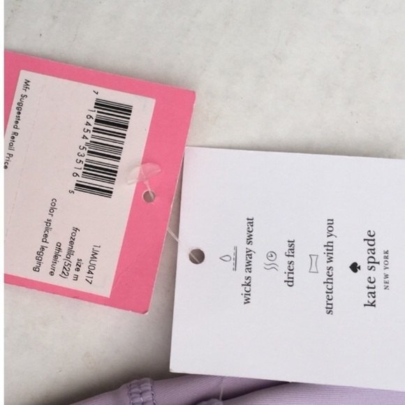 Kate Spade Color Spliced Legging Frozen Lilac NWT - Picture 13 of 13
